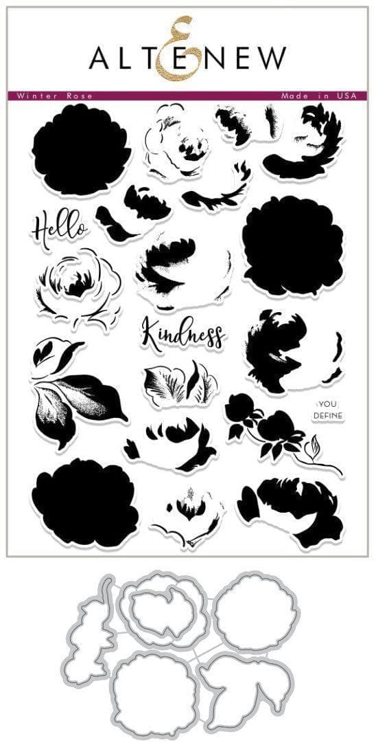 Altenew Stamp & Die Bundle Winter Rose Stamp & Die Bundle