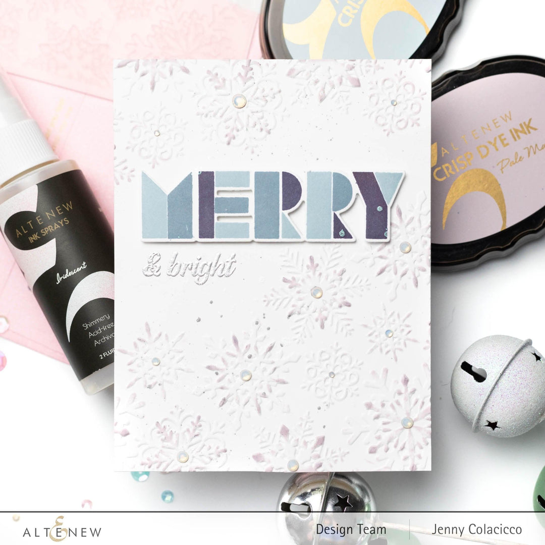 Altenew Stamp & Die Bundle Winter Typography Stamp & Die Bundle