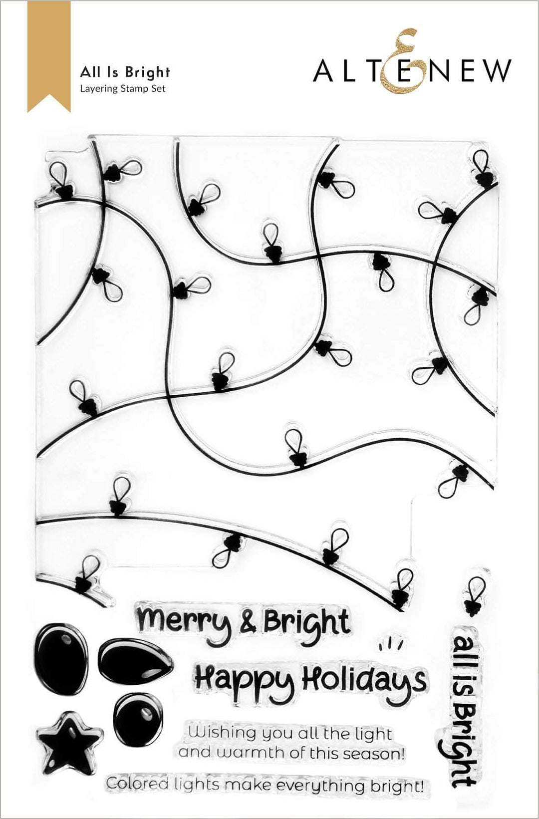 Altenew Stamp & Die Bundle All Is Bright Stamp & Die Bundle