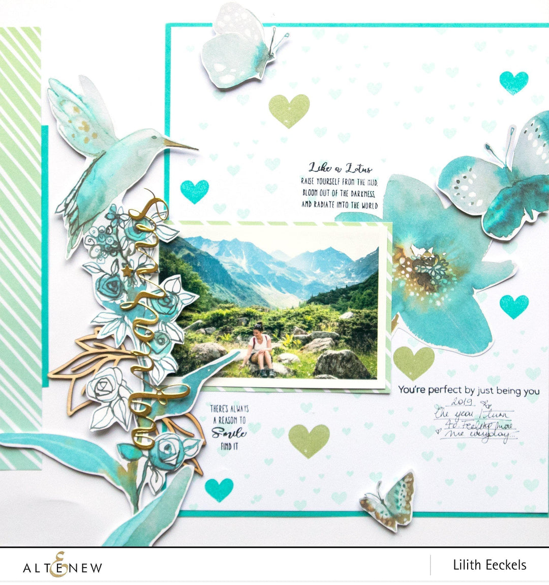 Altenew All the Hearts Stamp & Die Bundle featuring heart-themed rubber stamps and matching metal dies for crafting projects.