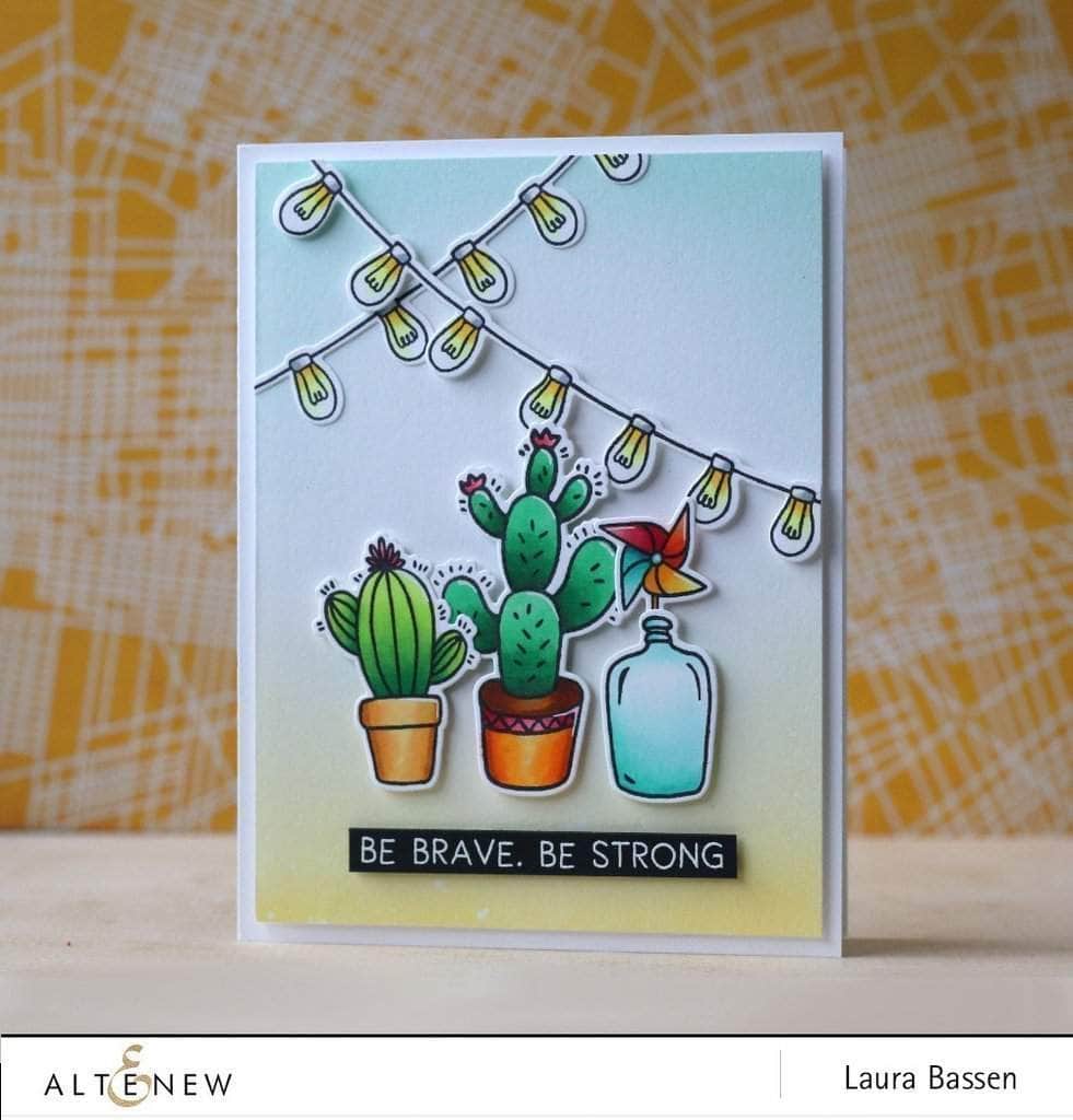 Altenew Stamp & Die Bundle Be Strong Stamp & Die Bundle