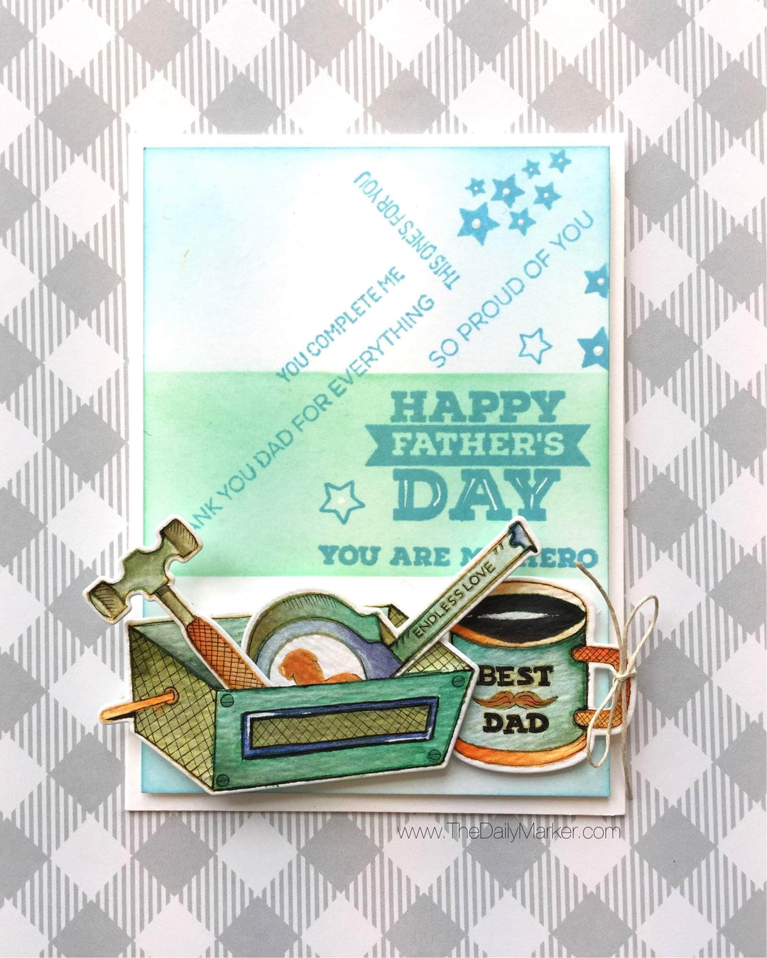 Altenew Stamp & Die Bundle Z - Best Dad Stamp & Die Bundle