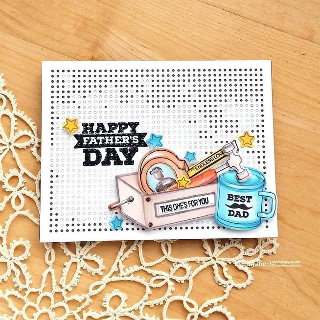 Z - Best Dad Stamp & Die Bundle