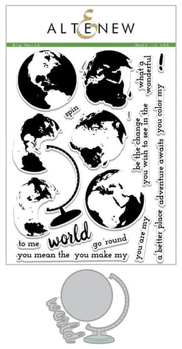Altenew Stamp & Die Bundle Z - Big World Stamp & Die Bundle