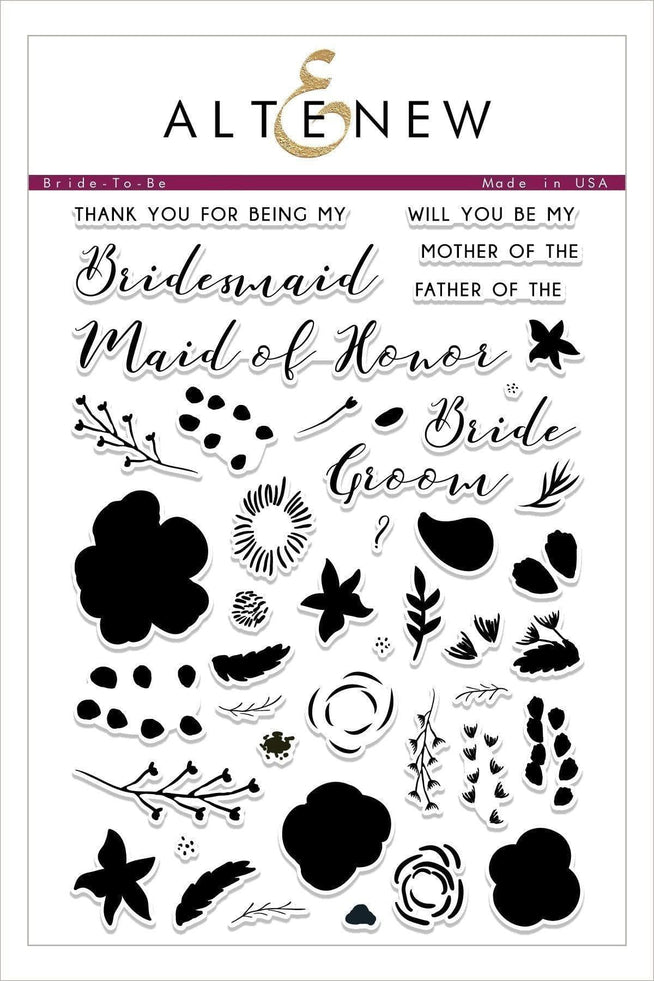 Altenew Stamp & Die Bundle Z - Bride-To-Be Stamp & Die Bundle