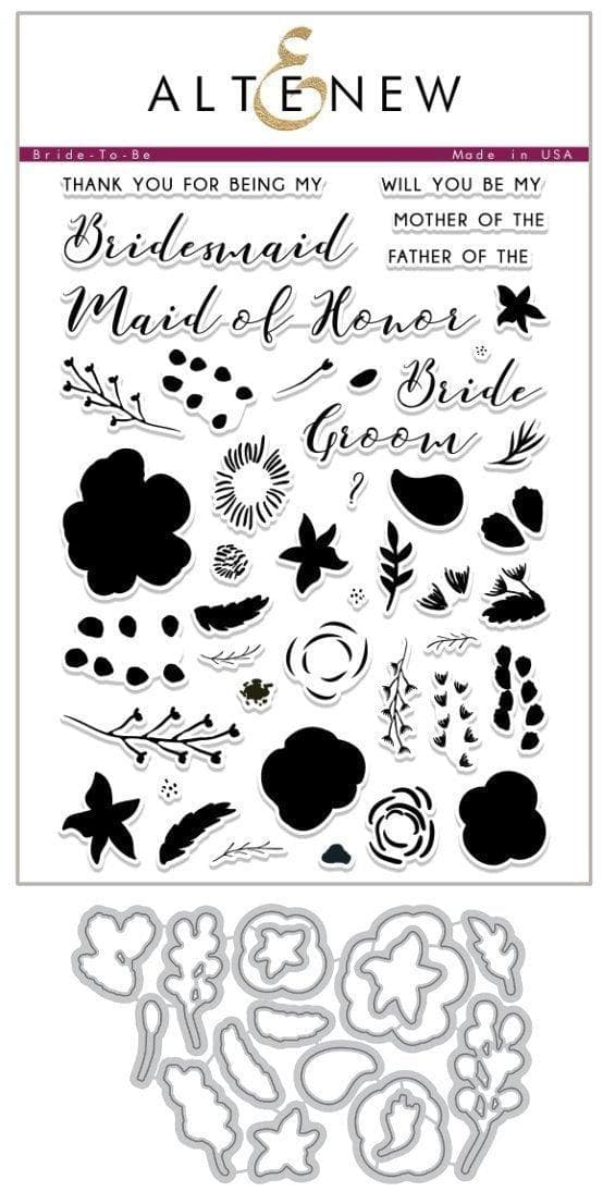 Altenew Stamp & Die Bundle Z - Bride-To-Be Stamp & Die Bundle