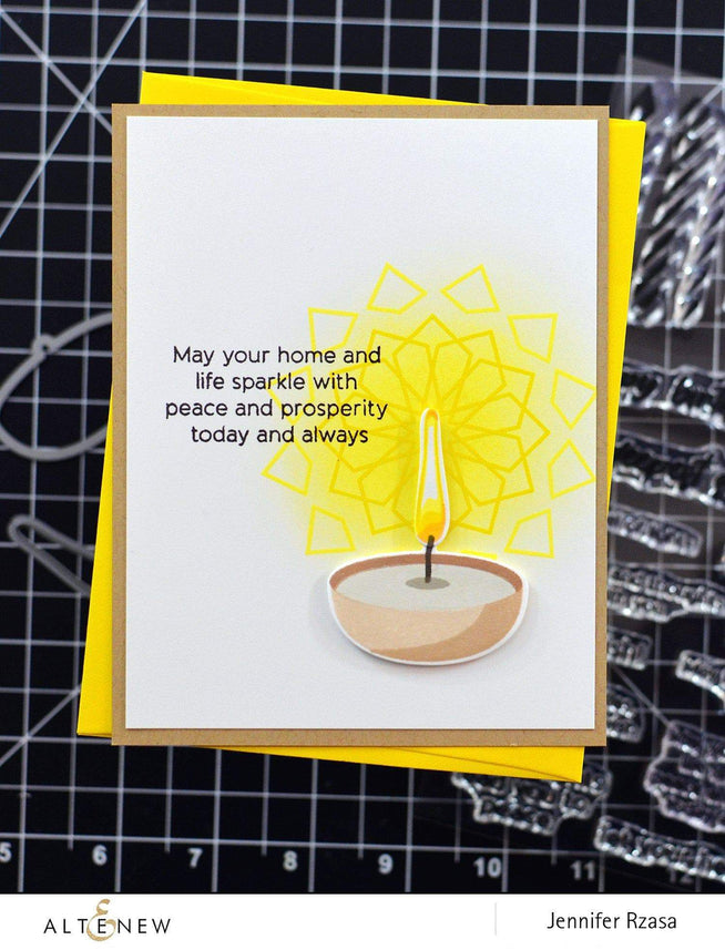 Altenew Stamp & Die Bundle Z - Candlelight Stamp & Die Bundle