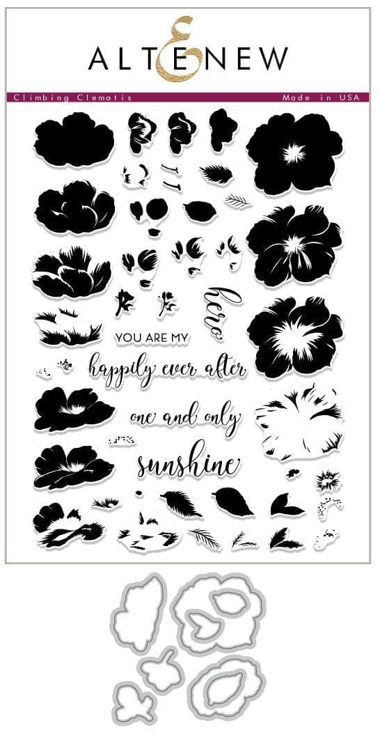 Altenew Stamp & Die Bundle Climbing Clematis Stamp & Die Bundle