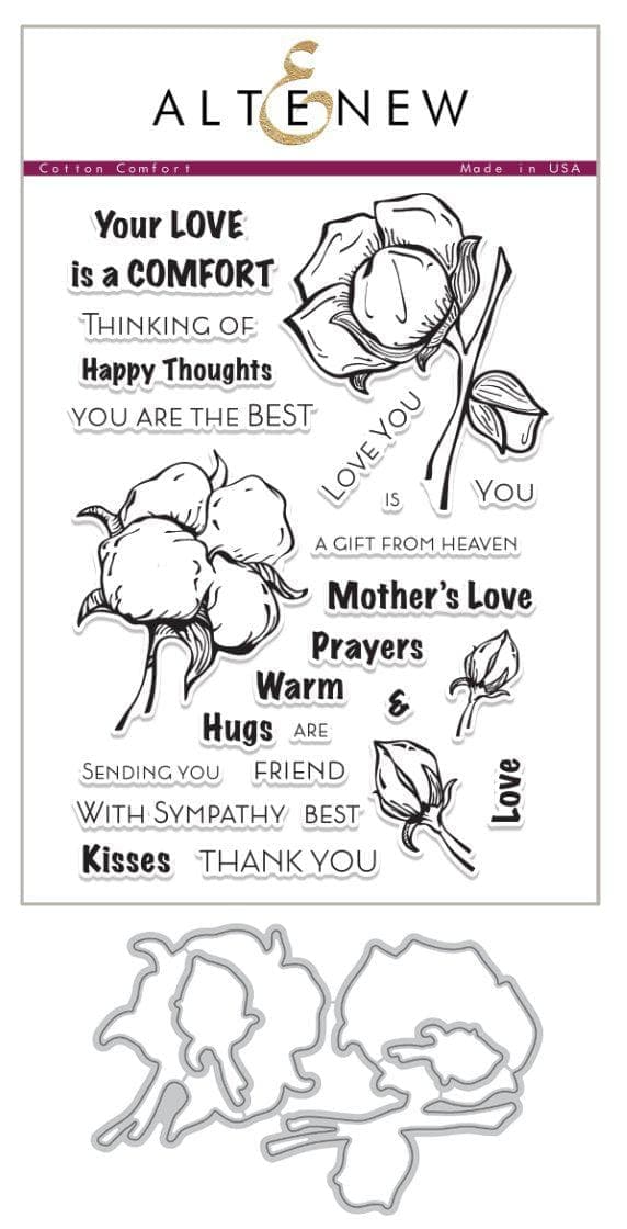 Altenew Stamp & Die Bundle Cotton Comfort Stamp & Die Bundle