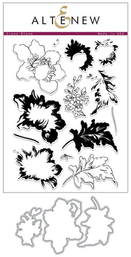 Altenew Stamp & Die Bundle Crown Bloom Stamp & Die Bundle