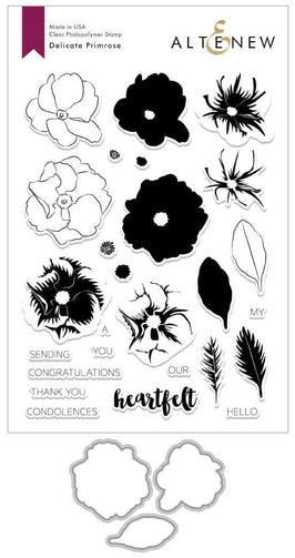 Altenew Stamp & Die Bundle Delicate Primrose Stamp & Die Bundle