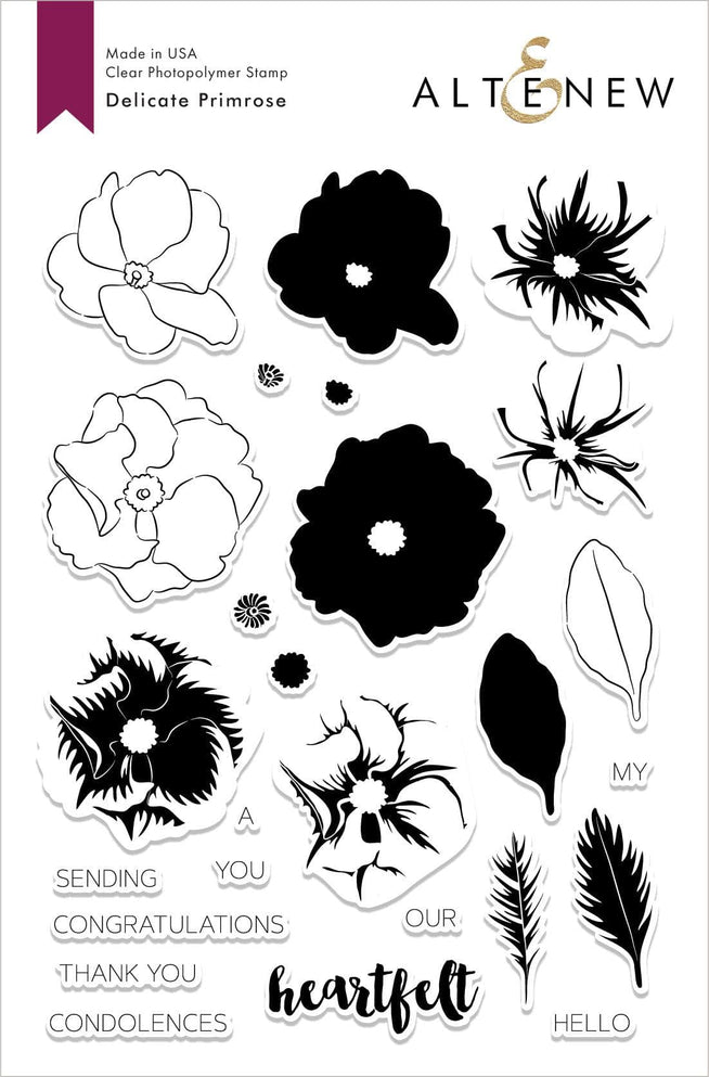 Altenew Stamp & Die Bundle Delicate Primrose Stamp & Die Bundle