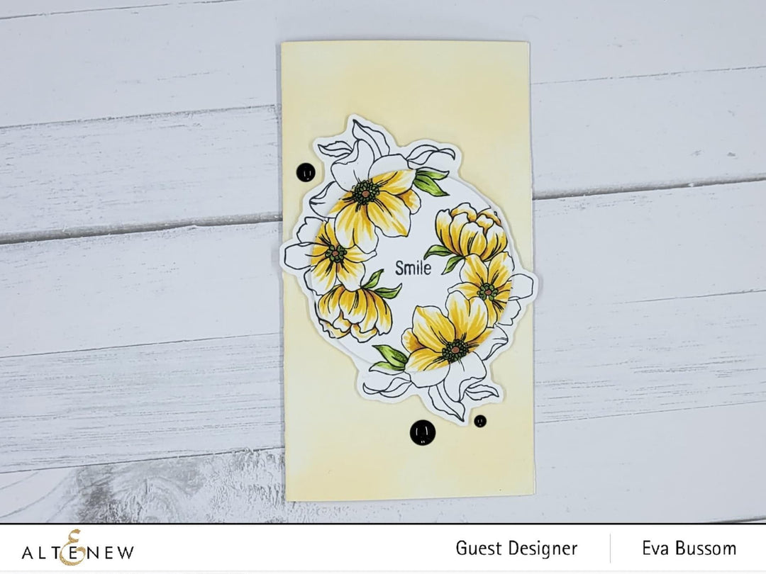 Altenew Dreams Come True Mini Stamp and Die Bundle featuring floral designs for crafting and card making.