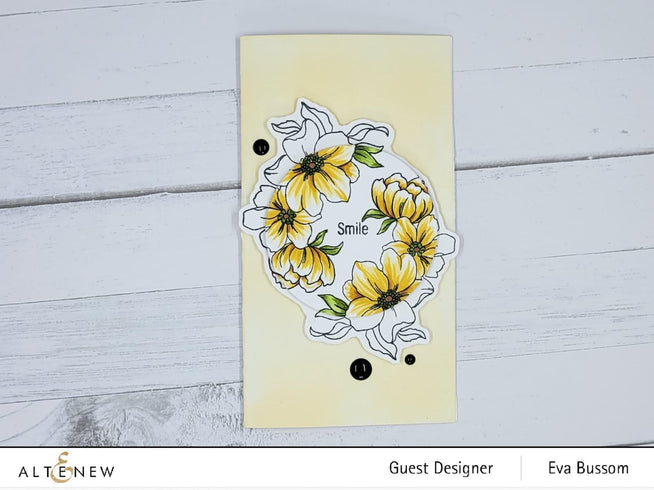 Altenew Dreams Come True Mini Stamp and Die Bundle featuring floral designs for crafting and card making.