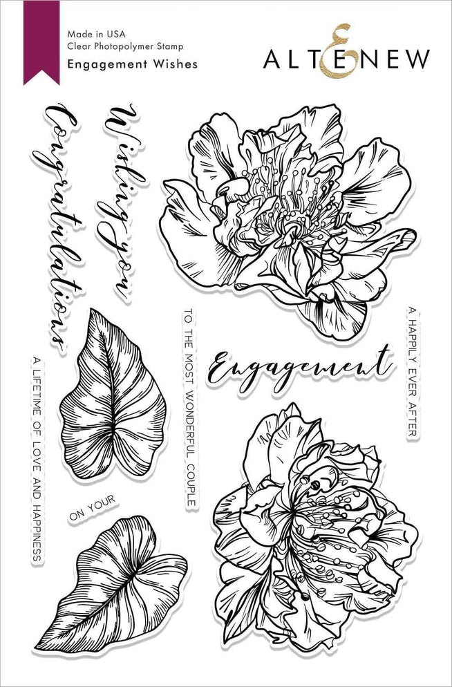 Altenew Stamp & Die Bundle Z - Engagement Wishes Stamp & Die Bundle