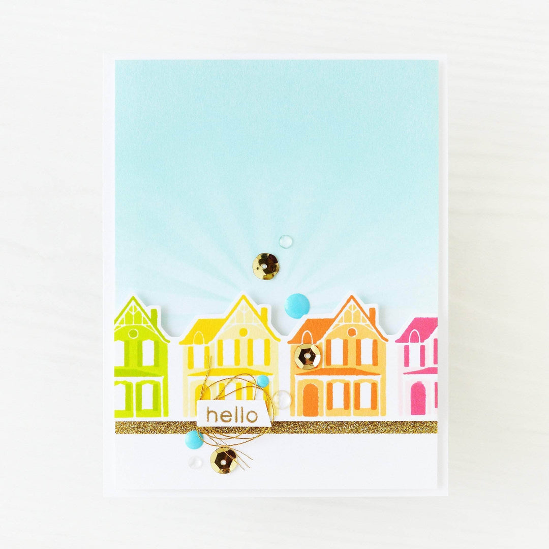 Altenew Every Kind of Home Stamp & Die Bundle featuring various stamps and matching dies for crafting and card making.