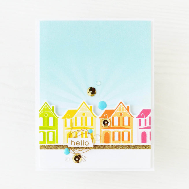 Altenew Every Kind of Home Stamp & Die Bundle featuring various stamps and matching dies for crafting and card making.