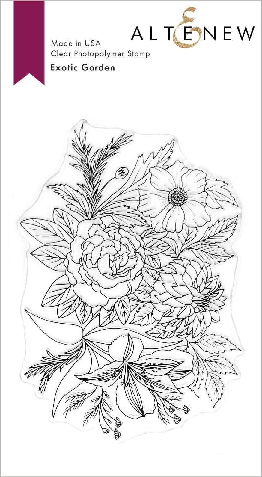 Altenew Stamp & Die Bundle Exotic Garden