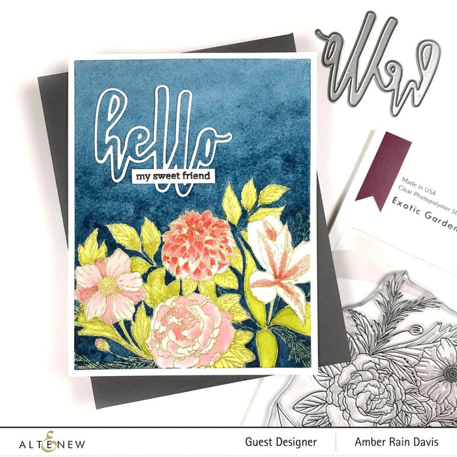 Altenew Stamp & Die Bundle Exotic Garden