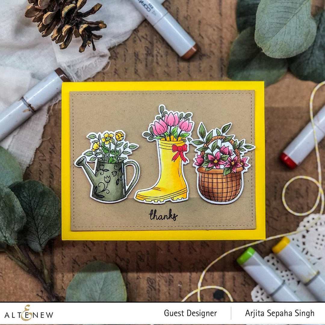 Altenew Folktales & Stories Mini Stamp and Die Bundle with intricate stamps and matching metal dies for crafting and card making.