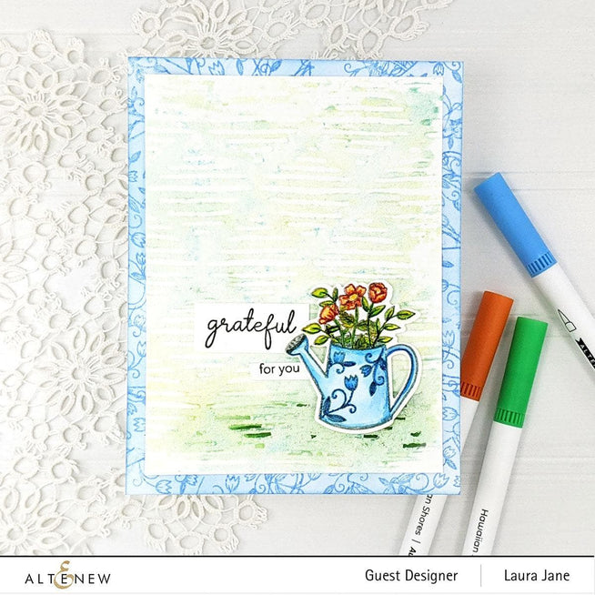 Altenew Folktales & Stories Mini Stamp and Die Bundle featuring intricate fairy tale-inspired designs on clear stamps and metal dies.