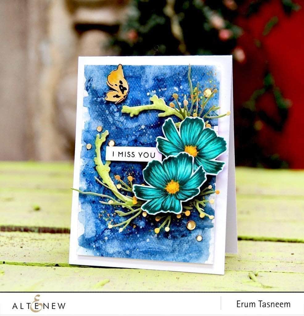 Altenew Forever and a Day Stamp & Die Bundle featuring floral stamps and matching metal dies for card making and craft projects.
