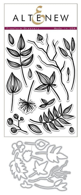Altenew Stamp & Die Bundle Freeform Greenery Stamp & Die Bundle