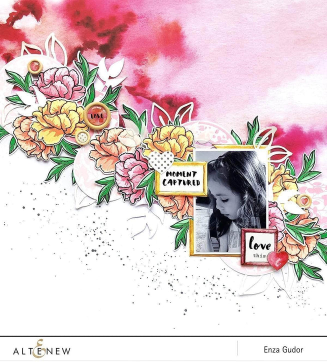Altenew Stamp & Die Bundle Z - Frilled Petals Stamp & Die Bundle