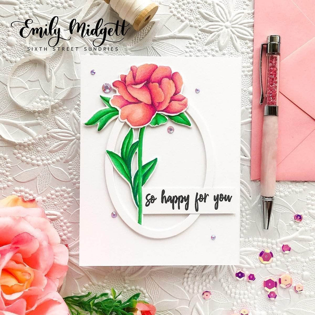 Altenew Stamp & Die Bundle Z - Frilled Petals Stamp & Die Bundle