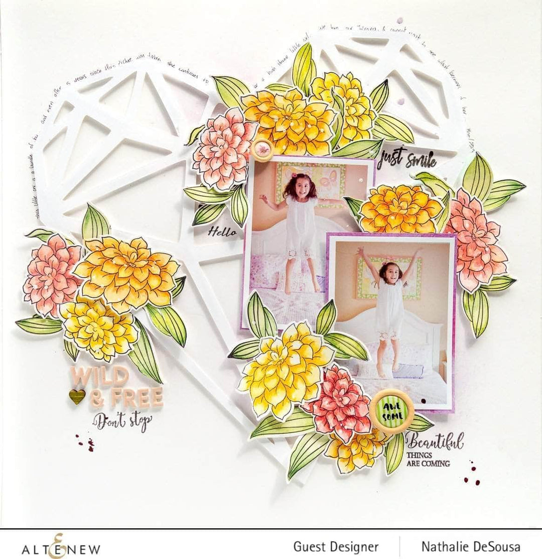 Altenew Stamp & Die Bundle Z - Frilled Petals Stamp & Die Bundle