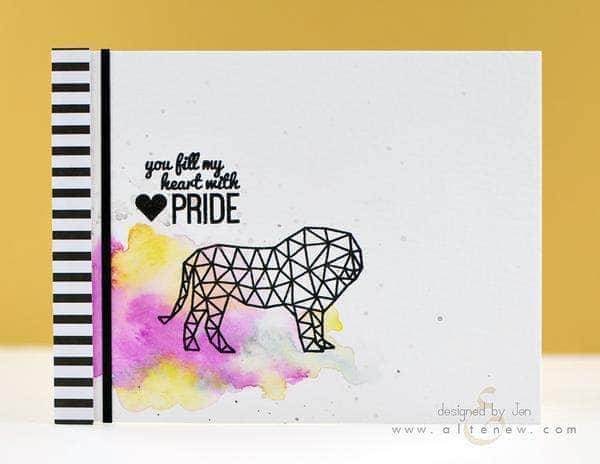Altenew Stamp & Die Bundle Geometric Menagerie Stamp & Die Bundle