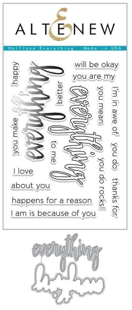 Altenew Stamp & Die Bundle Halftone Everything Stamp & Die Bundle
