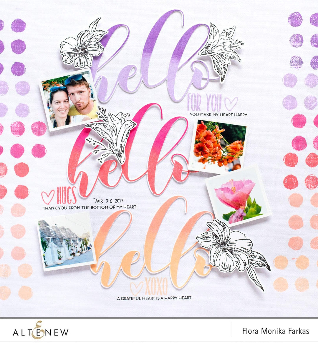 Altenew Stamp & Die Bundle Happy Heart Stamp & Die Bundle