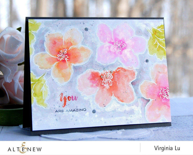 Altenew Stamp & Die Bundle Hibiscus Bouquet Stamp & Die Bundle