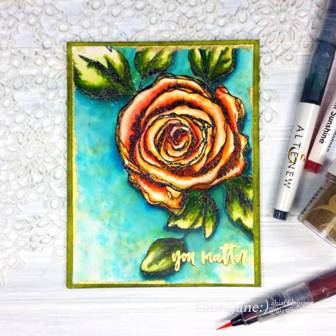 Altenew Stamp & Die Bundle Inked Rose Stamp & Die Bundle