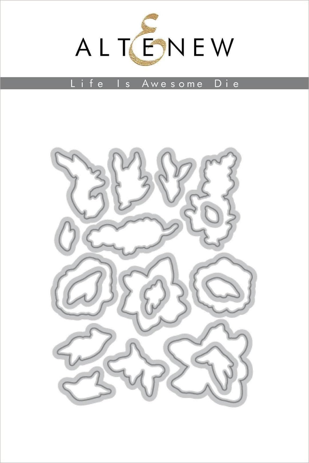 Altenew Stamp & Die Bundle Life Is Awesome Stamp & Die Bundle