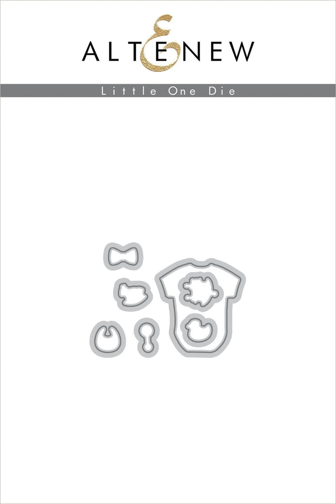 Altenew Little One Stamp & Die Bundle featuring cute baby-themed stamps and matching dies for crafting and card making.