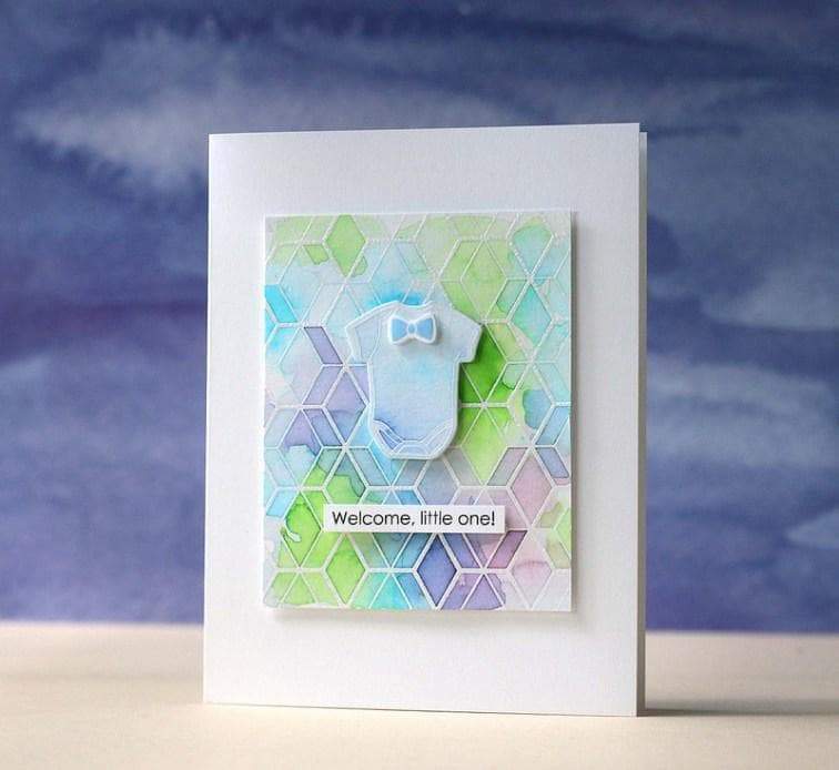 Altenew Little One Stamp & Die Bundle featuring cute baby-themed stamps and matching metal dies for crafting projects.
