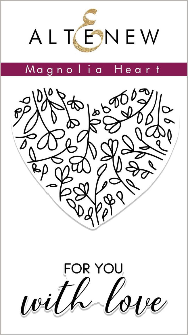 Altenew Stamp & Die Bundle Magnolia Heart Stamp & Die Bundle