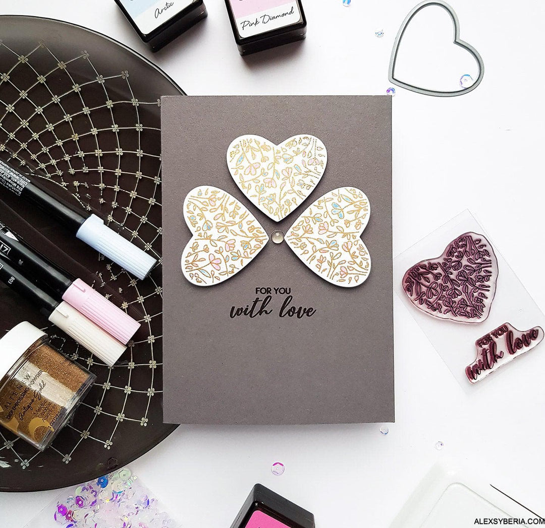 Altenew Stamp & Die Bundle Magnolia Heart Stamp & Die Bundle