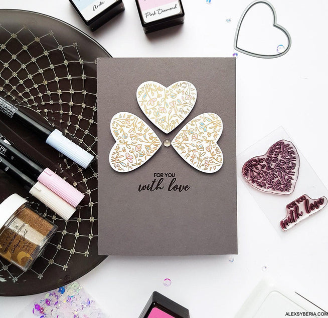 Altenew Stamp & Die Bundle Magnolia Heart Stamp & Die Bundle
