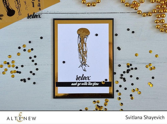 Altenew Stamp & Die Bundle Painted Jellyfish Stamp & Die Bundle