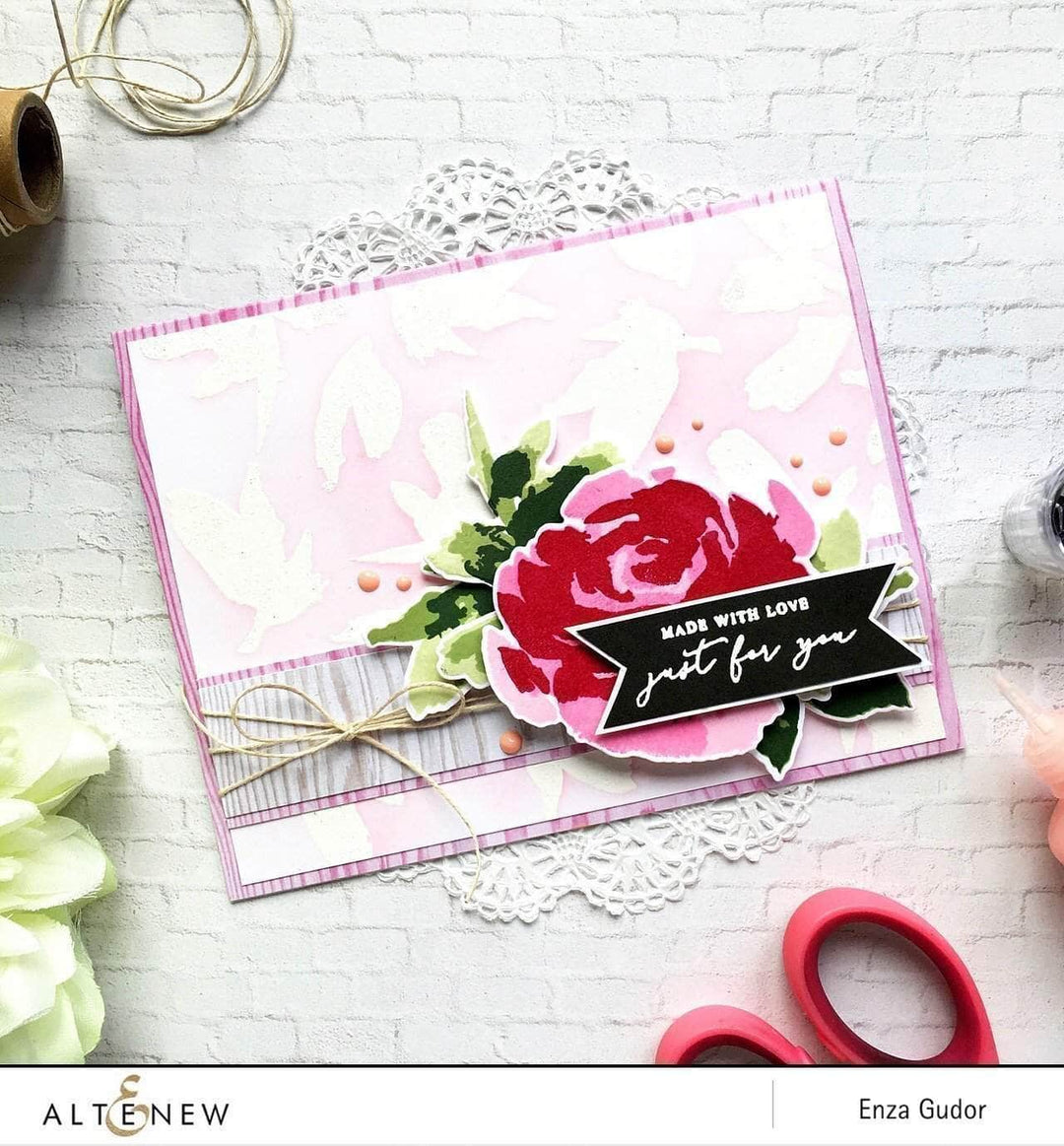 Altenew Stamp & Die Bundle Z - Painted Rose Stamp & Die Bundle