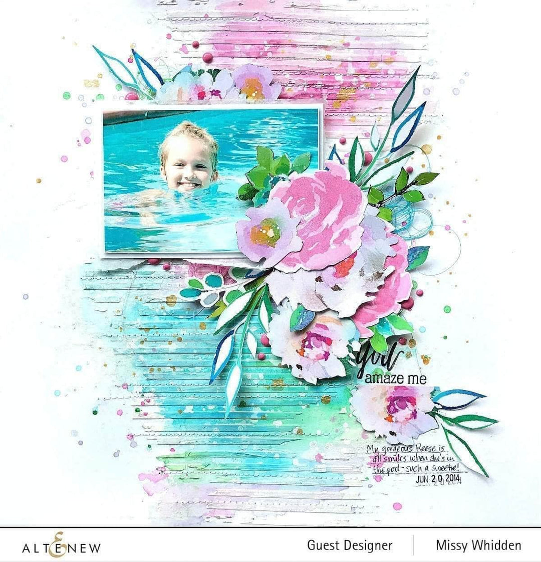 Altenew Stamp & Die Bundle Z - Painted Rose Stamp & Die Bundle