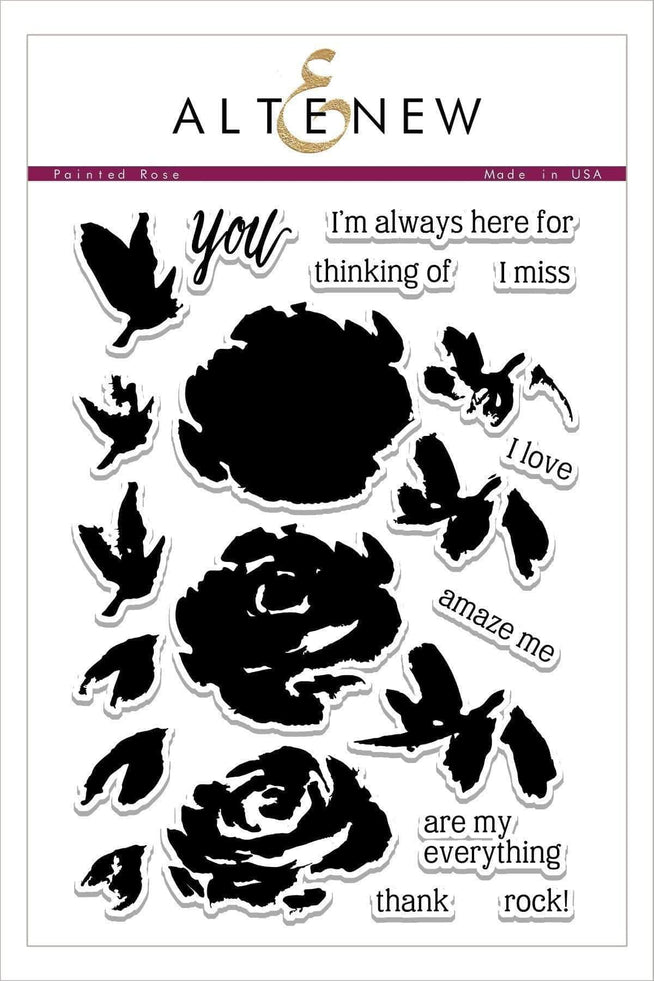 Altenew Stamp & Die Bundle Z - Painted Rose Stamp & Die Bundle