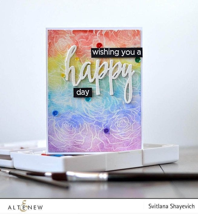 Altenew Stamp & Die Bundle Penned Rose Stamp & Die Bundle