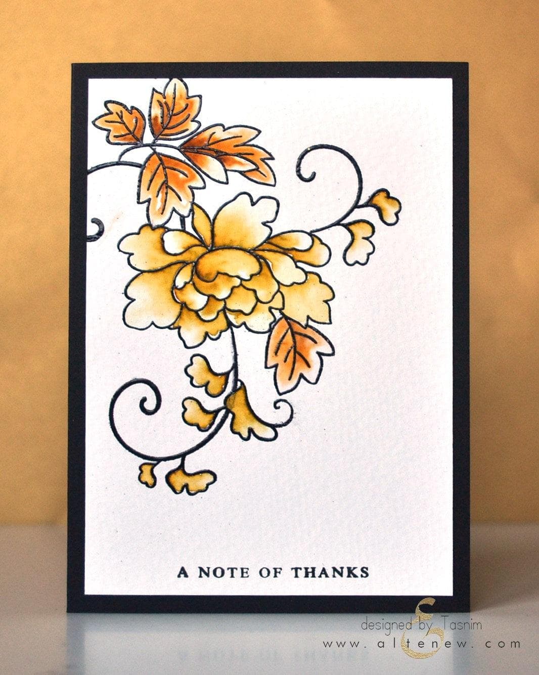 Altenew Stamp & Die Bundle Peony Scrolls Stamp & Die Bundle