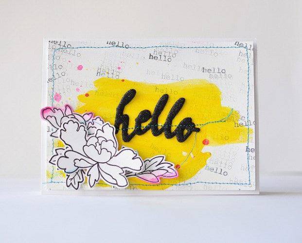 Altenew Stamp & Die Bundle Peony Scrolls Stamp & Die Bundle