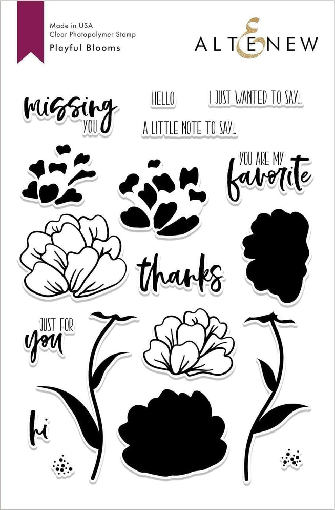 Altenew Stamp & Die Bundle Playful Blooms