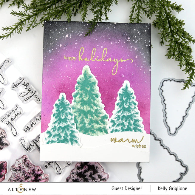 Altenew Stamp & Die Bundle Plentiful Pine Stamp & Die Bundle
